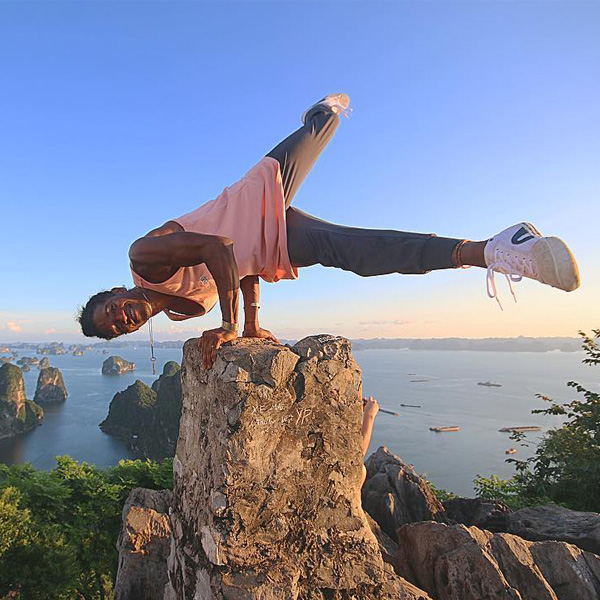 Handstands atop of Halong Bay